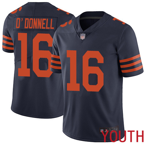 Chicago Bears Limited Navy Blue Youth Pat O Donnell Jersey NFL Football #16 Rush Vapor Untouchable